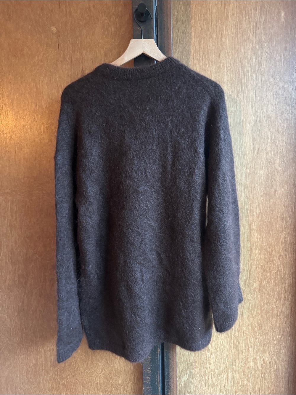 & Other Stories Crewneck long Sweater - Dark Brown - Picture 3 of 3
